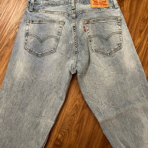 Mens Light Acid Wash Jeans W32 x L34 - Picture 5 of 6